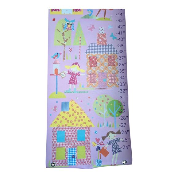 Oopsy Daisy Whimsical Fine Art For Kids Growth Chart Canvas Height Marker New - Picture 8 of 8